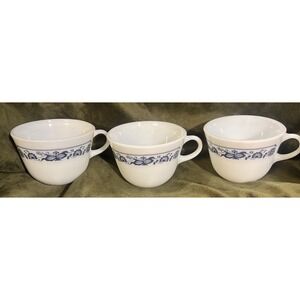 VTG Pyrex Corning Old Town Blue Onion Tea Cup/Coffee Mug Milk Glass 3 (1942)
